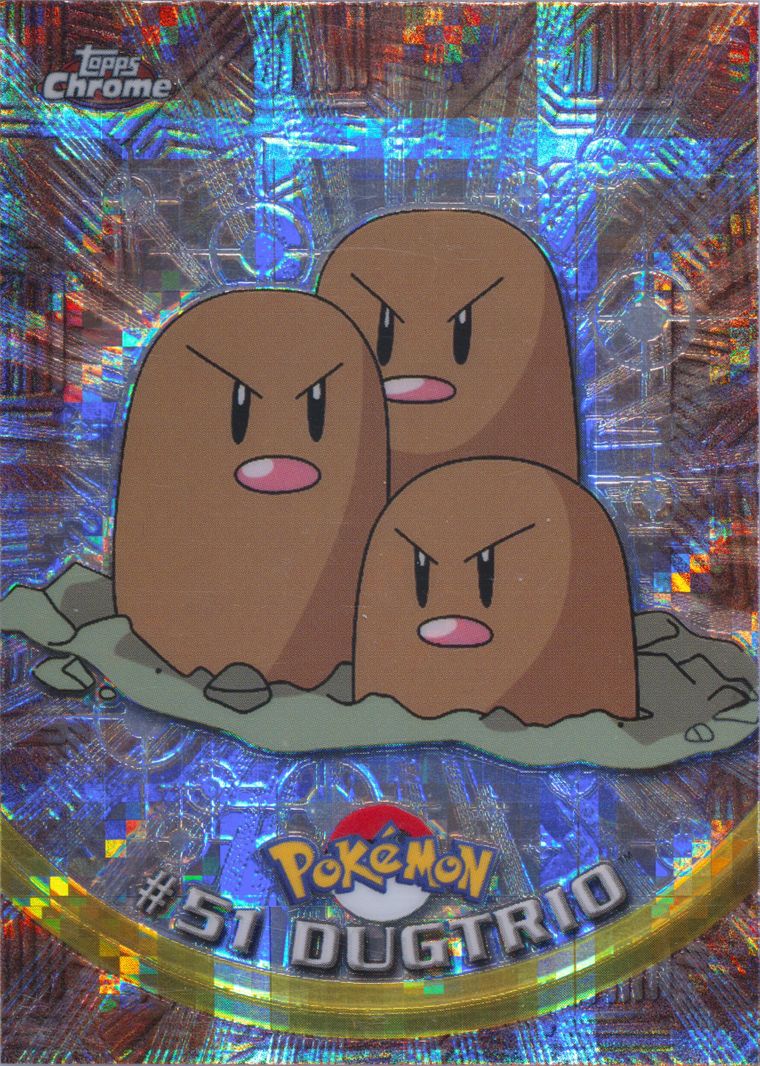 Dugtrio (Topps Chrome Pokemon T V)