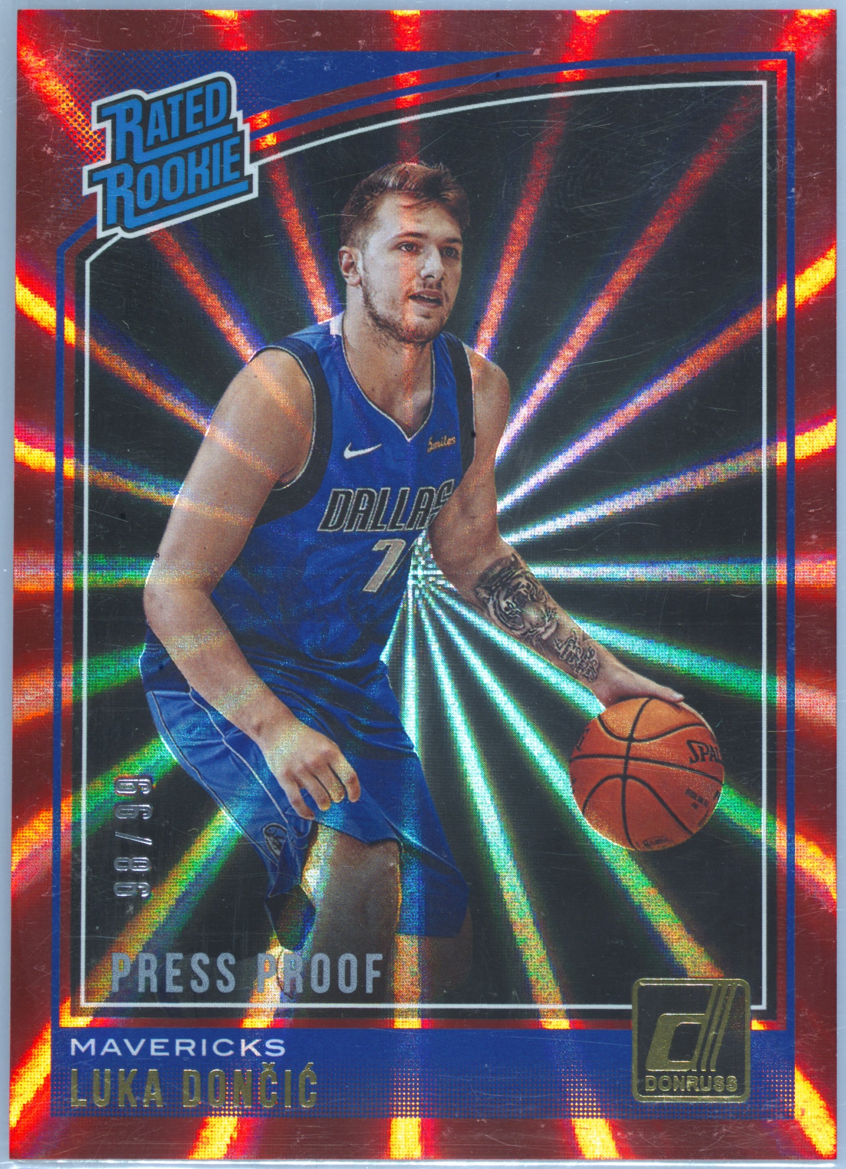 Luka Doncic Donruss Rookie Card PSA 10