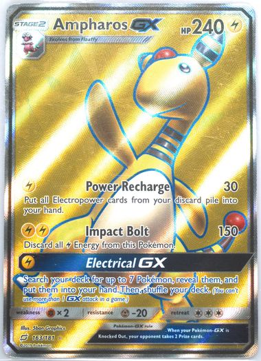 ampharos gx pokemon card Condition: B[sm8a] 059/052HR variation to centering Spec Details
