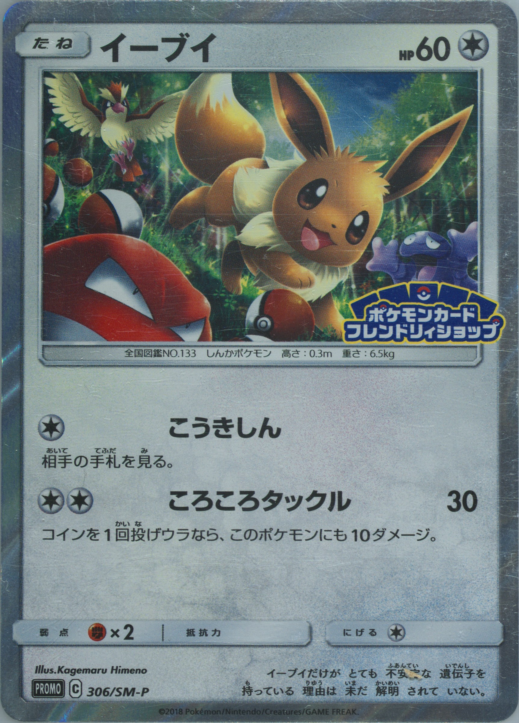 イーブイ EEVEE フレンドリィショップ promo #306 psa10 Spec Details