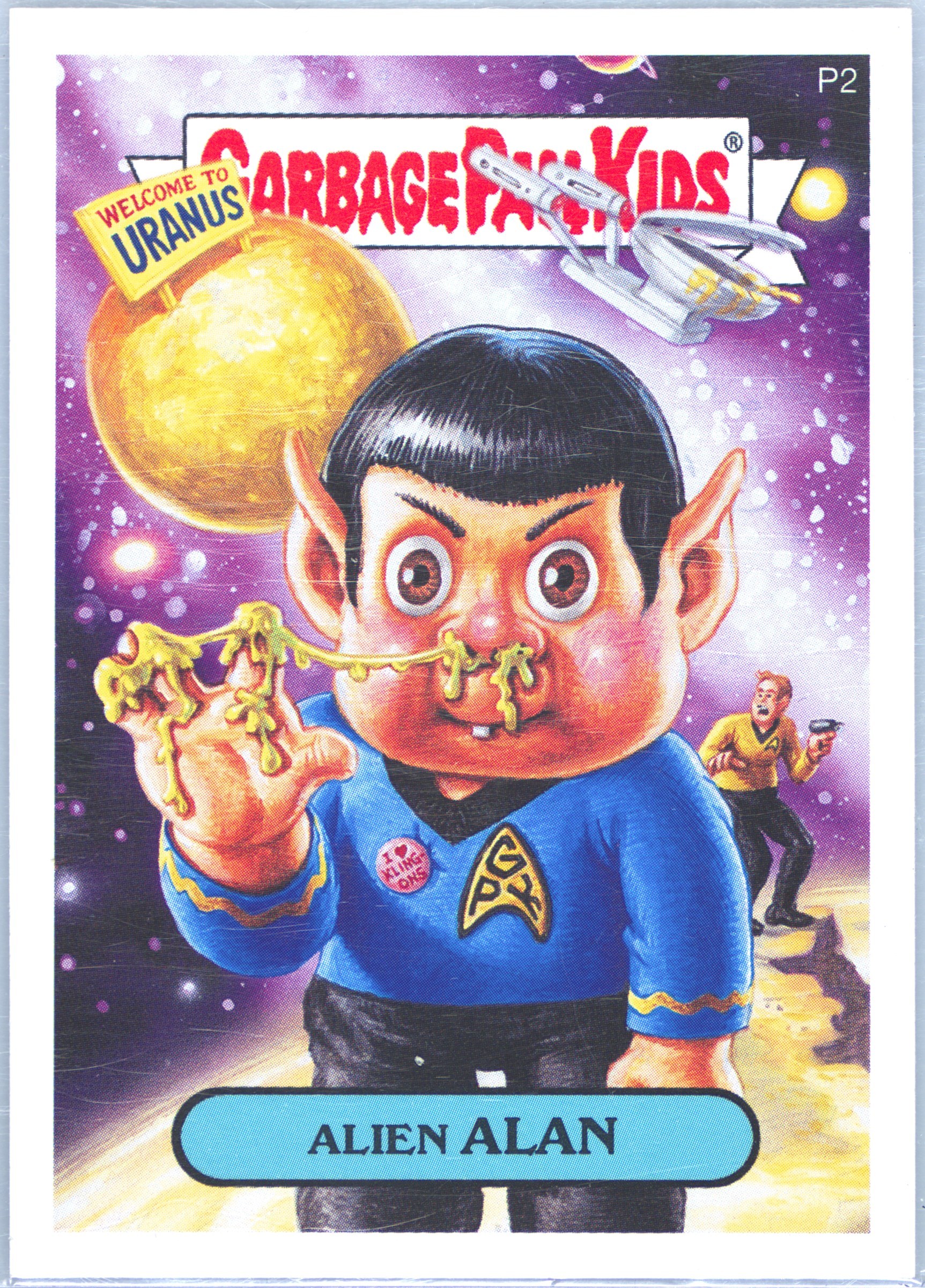 2006 Topps Garbage Pail Kids Stickers Series 5 Promo #p2 Alien Alan front