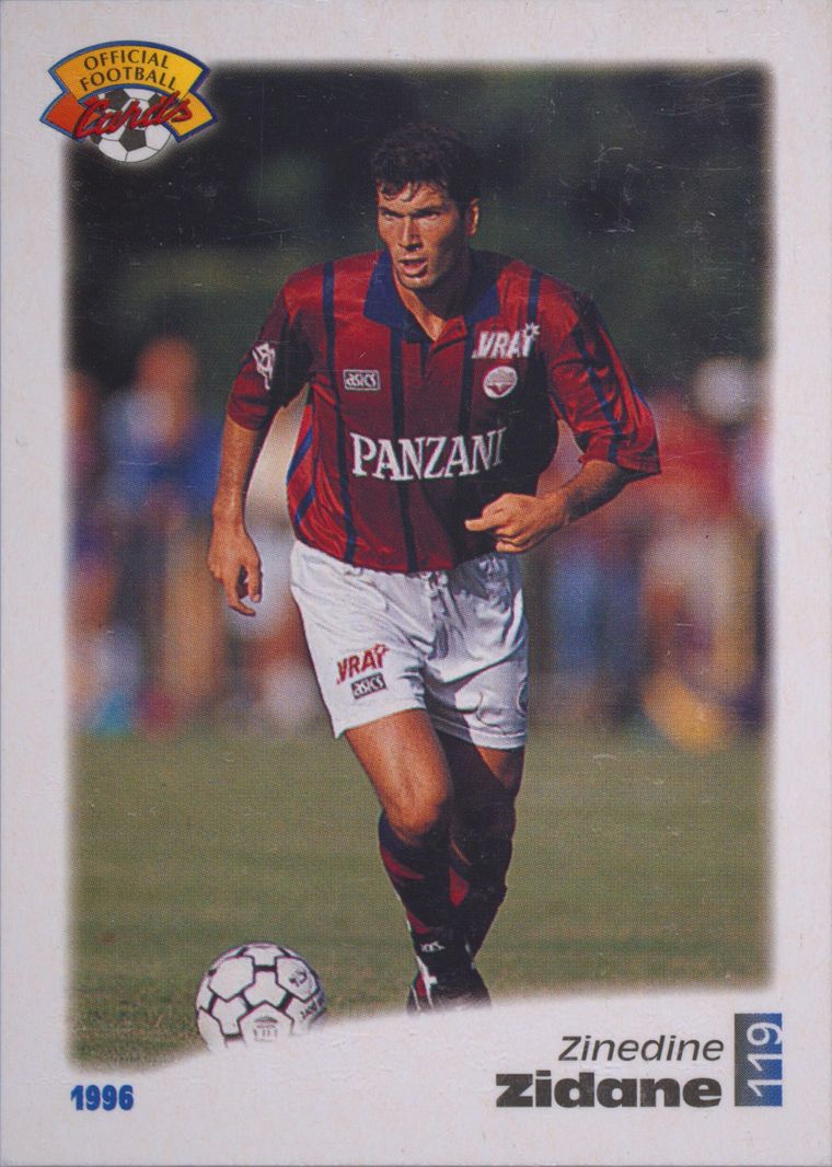 【鑑定済】ジダン　ボルドー　1995 Panini U.N.F.P. Spec Details
