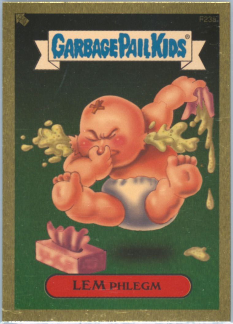 2004 Topps Garbage Pail Kids Stickers Series 2 Foil Stickers #f23a Lem Phlegm front