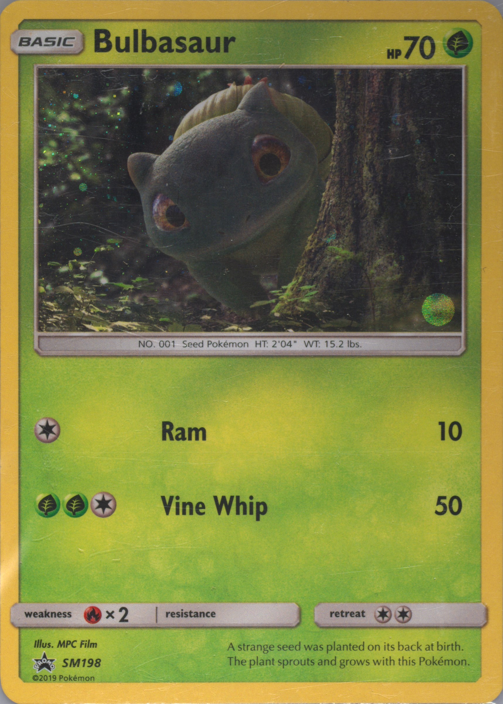bulbasaur pokemon card detective pikachu 2019 Pokémon Detective Pikachu Bulbasaur Holo 1/18 CGC 8.5 NM/Mint+ –  Oblivion Collectibles main image 1