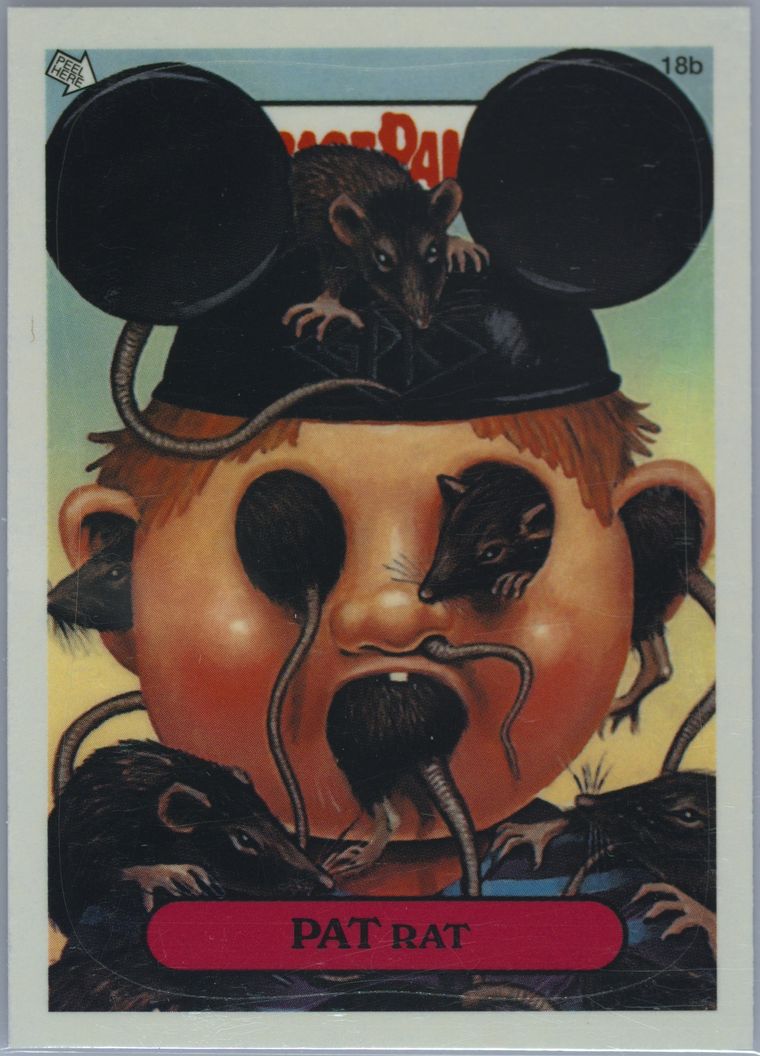 2003 Topps 2003 Garbage Pail Kids Stickers #18b Pat Rat front