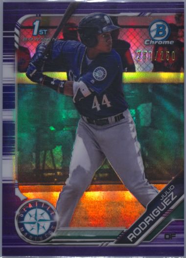 PSA 10 JULIO RODRIGUEZ AUTO 2019 Bowman Chrome Autograph