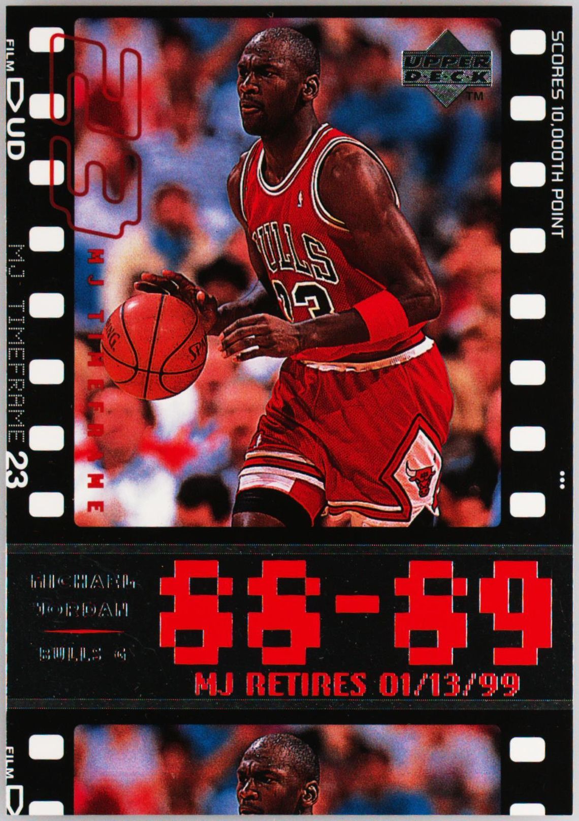 レア90S UPPERDECK JORDAN RETIREMENT CARD Michael Jordan 23 Commemorative Retirement Card Set - Upper