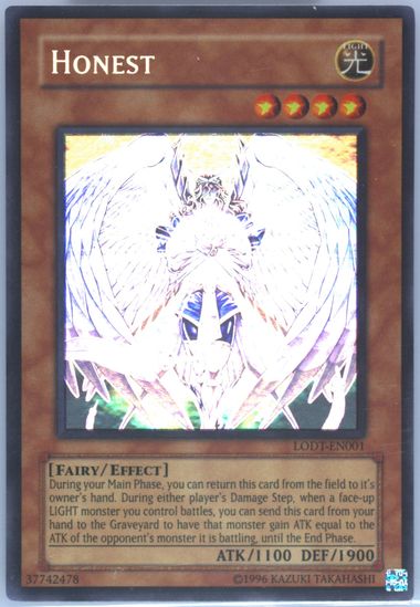 Yu-Gi-Oh yugioh Honest LODT-JP001 Ghost Rare 2008 MINT~NM