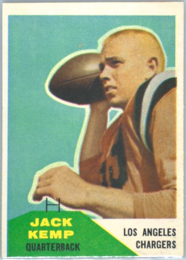 1960 FLEER FOOTBALL outlet JACK KEMP ROOKIE CARD #124 NO CREASES HOF AND POLITICIAN