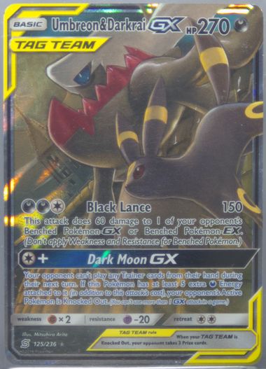PSA10 Umbreon & Darkrai GX SR SA 182/173 SM12a Tag Team GX