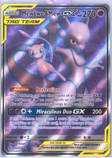 *POP cheapest 1* 2020 Pokémon PSA 10 Mewtwo & Mew GX Full Art