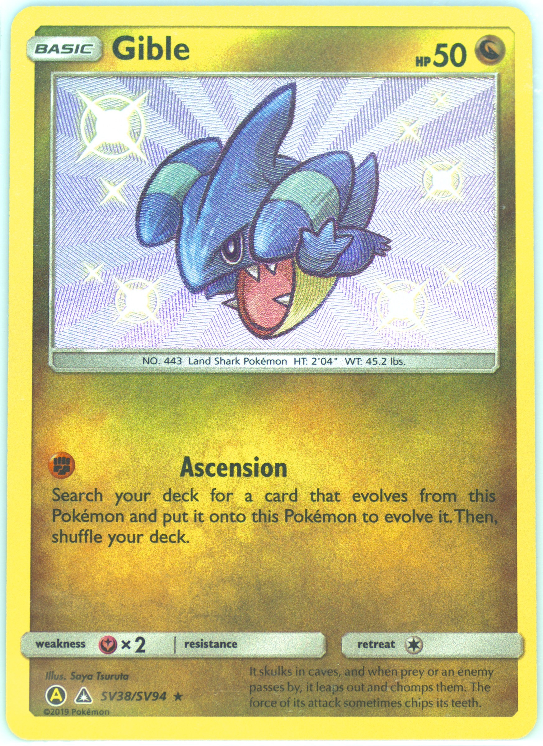 pokemon card gible Pokemon Card Japanese Cynthia's Gible 042/063 sv9a C TCG
