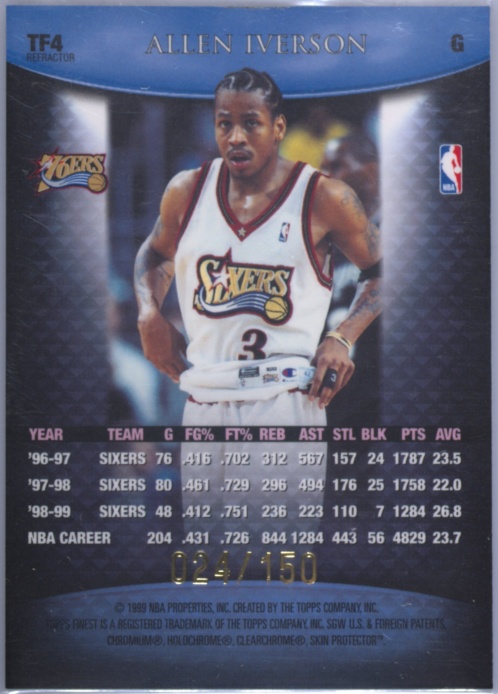 Allen Iverson 1999 Finest Refractor
