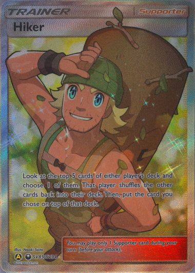 Hiker - Pokemon Card Trainer Full outlet Art - Hidden Fates SV85 - BGS 10 Pristine