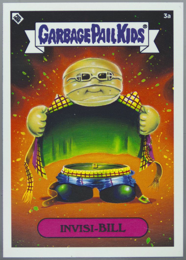 Invisi-Bill #3A PSA 10 Garbage Pail Kids card front