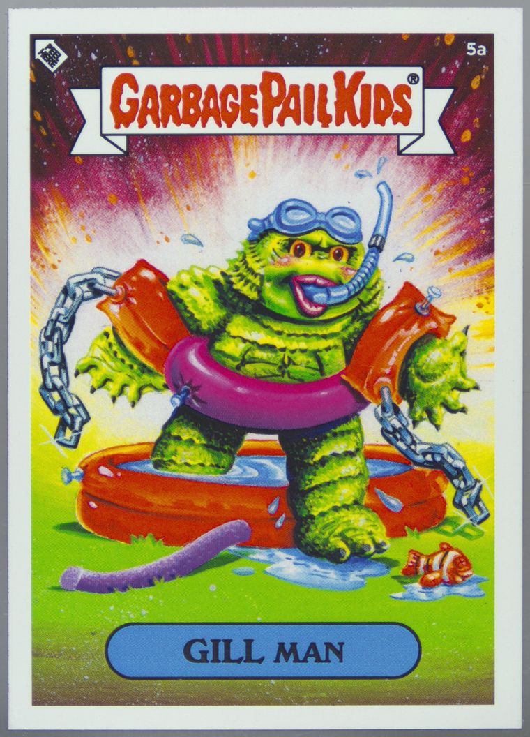 2019 Topps Garbage Pail Kids UNIVERSAL MONSTERS #5a GILL MAN front