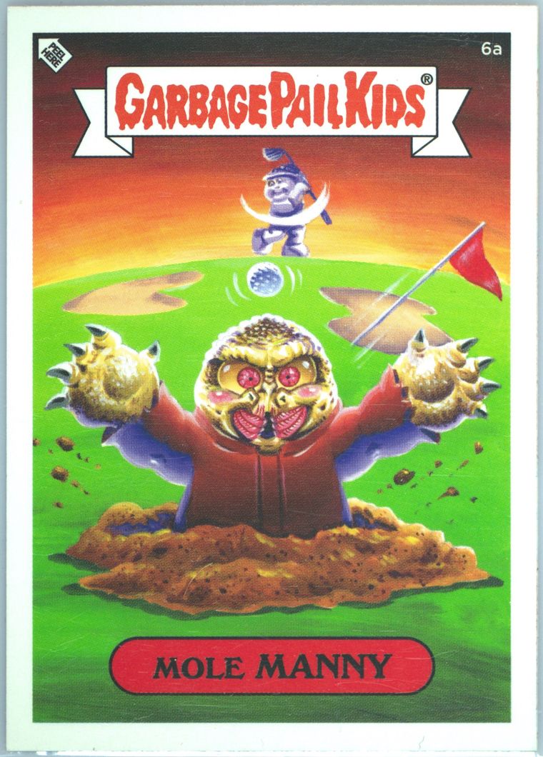 2019 Topps Garbage Pail Kids UNIVERSAL MONSTERS #6a MOLE MANNY front