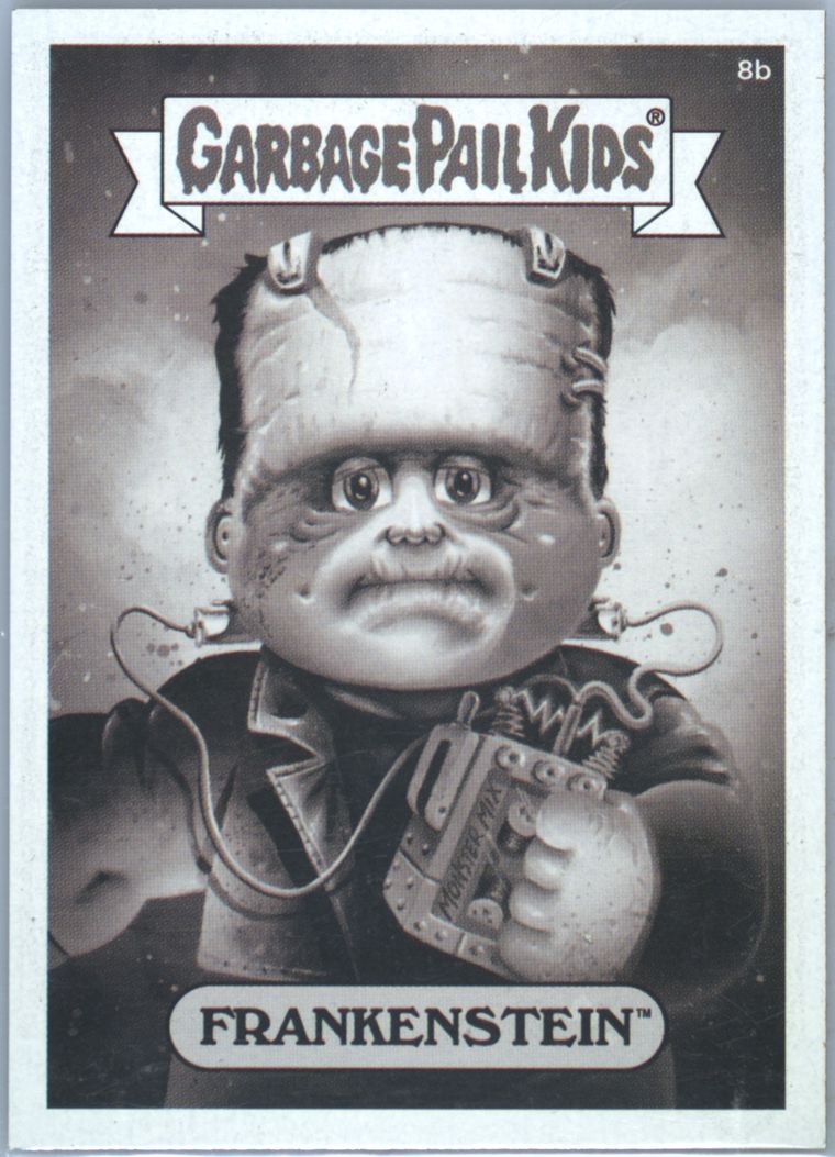 2019 Topps Super7 X Garbage Pail Kids X Universal Monsters Universal Monsters #8b FRANKENSTEIN front