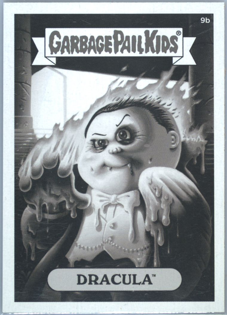 Dracula #9b PSA 9 Garbage Pail Kids card front