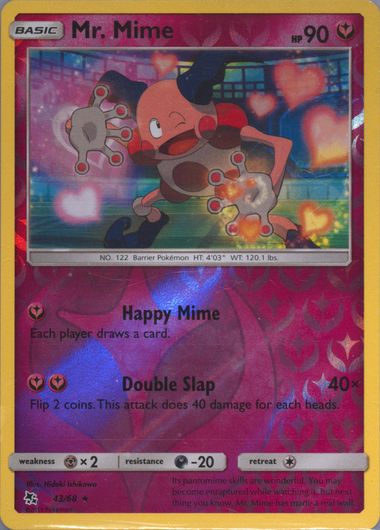 Auction Prices Realized Tcg Cards 2019 POKEMON SUN & MOON HIDDEN FATES Mr. Mime-Reverse Foil Auction Prices Realized Tcg Cards 2019 POKEMON SUN & MOON HIDDEN FATES Mr. Mime-Reverse Foil