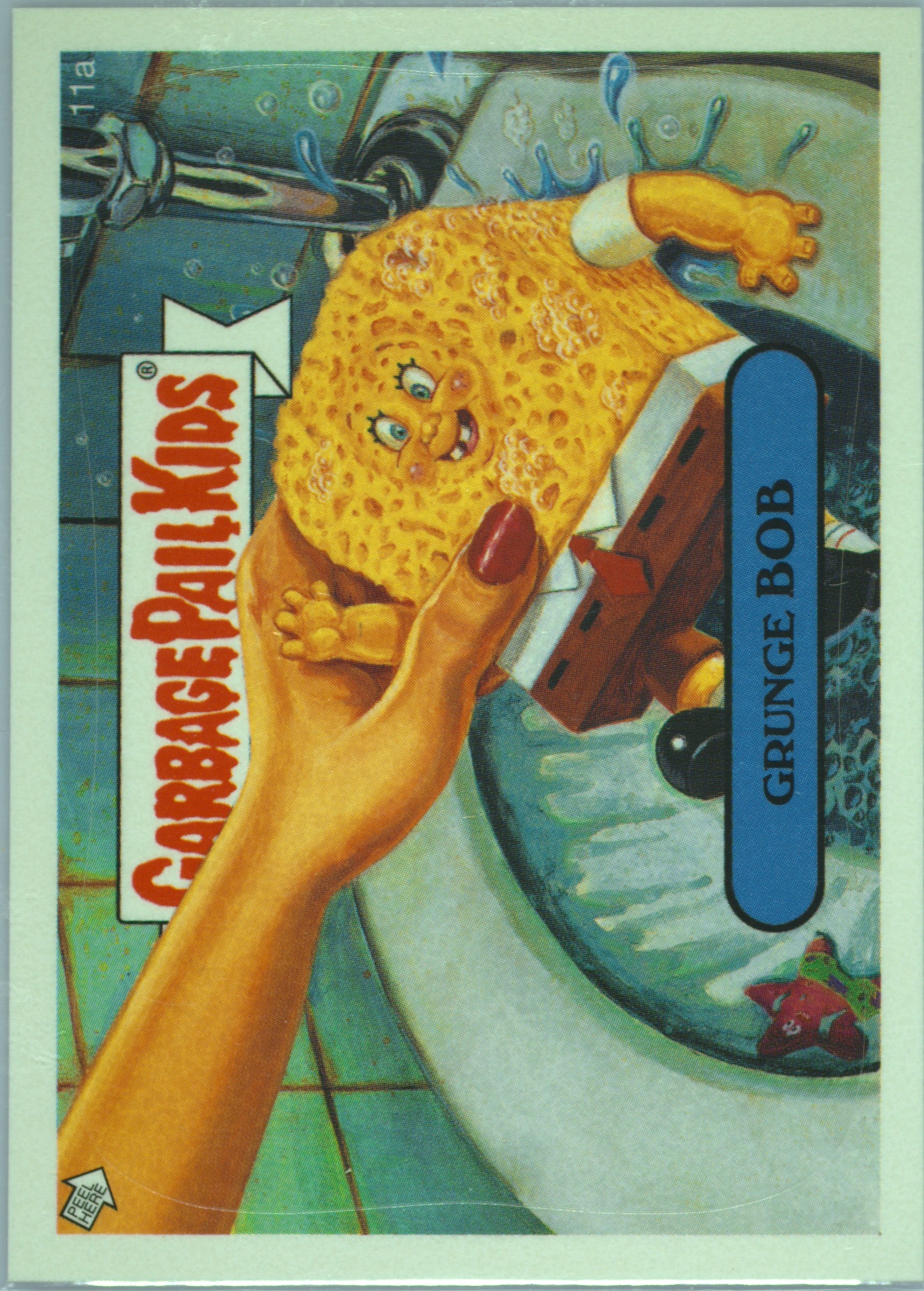 2005 Topps Garbage Pail Kids Stickers Series 4 #11a Grunge Bob front