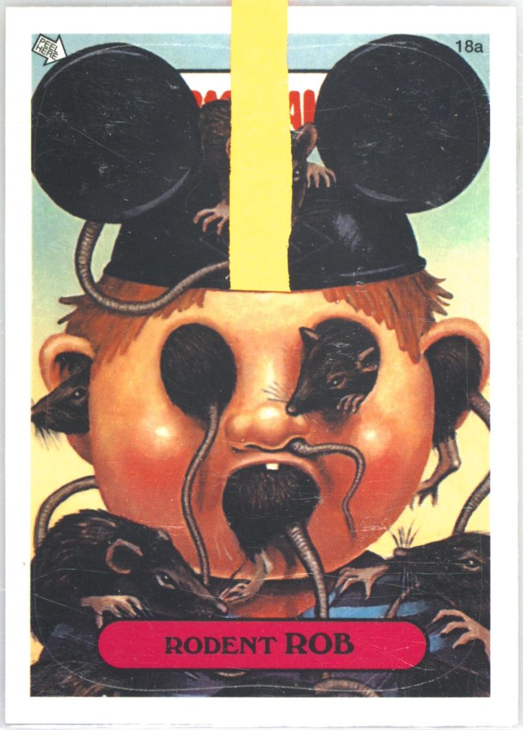 2003 Topps 2003 Garbage Pail Kids Stickers #18a Rodent Rob front