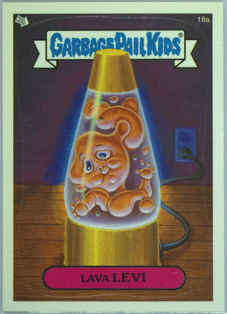 2004 Topps Garbage Pail Kids Stickers Series 3 #18a Lava Levi front