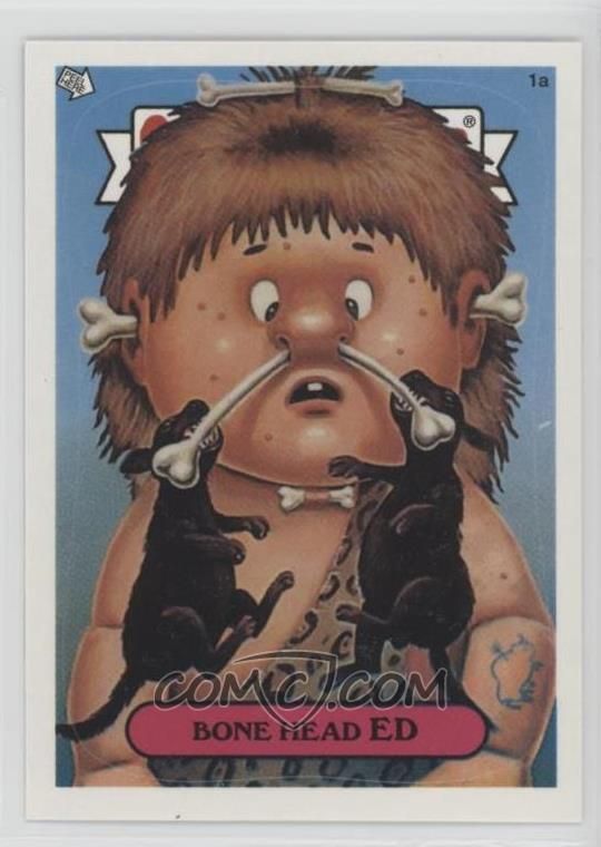 2003 Topps Garbage Pail Kids Stickers #1a Bone Head Ed front