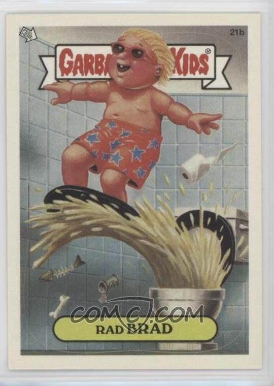 2003 Topps Garbage Pail Kids Stickers #21b Rad Brad front