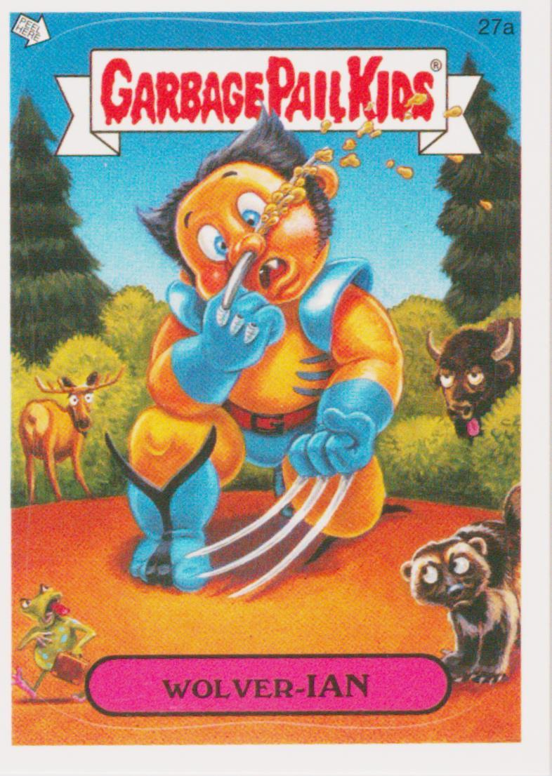 2005 Topps Garbage Pail Kids Stickers Series 4 #27a Wolver-Ian front
