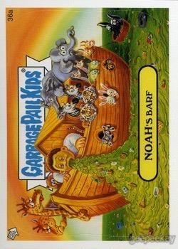 2005 Topps Garbage Pail Kids Stickers Series 4 #36a Noah's Barf front