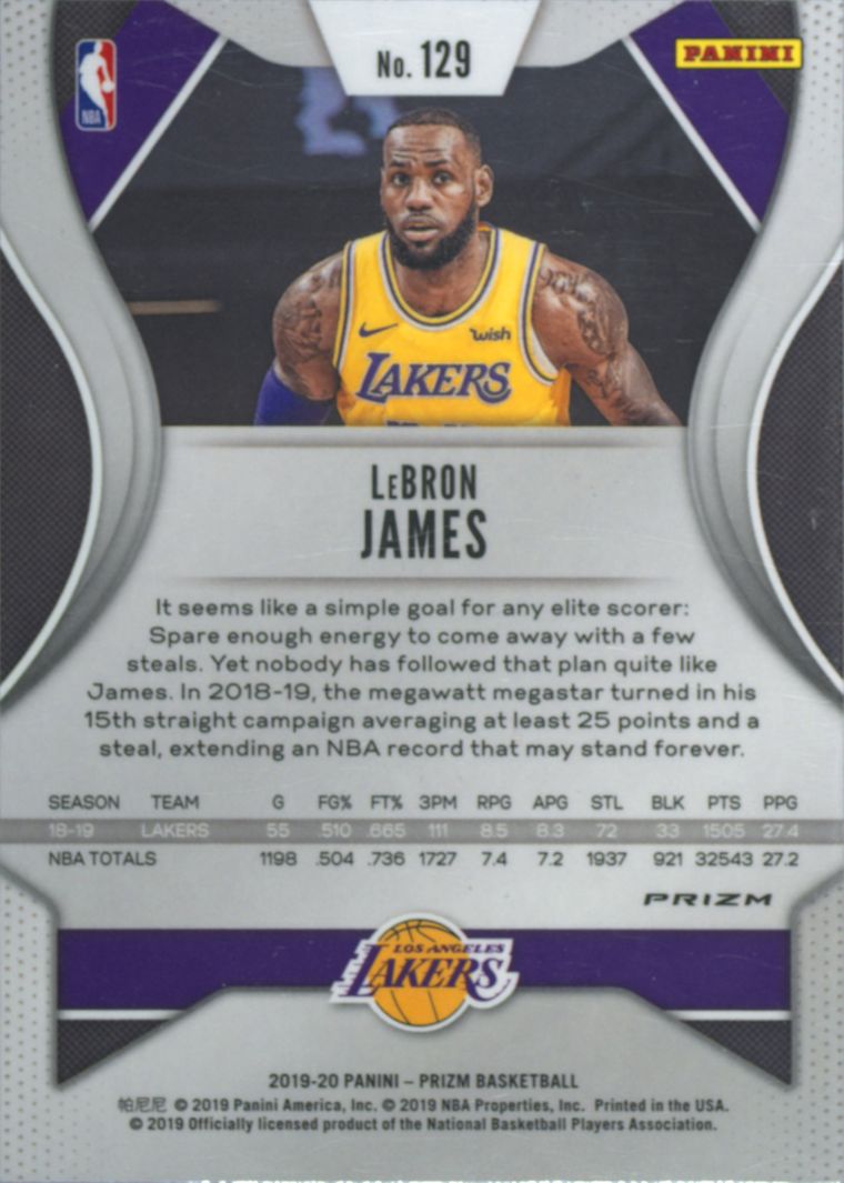 希少】2019-20 Lebron James HYPER PRIZM 【公式通販】