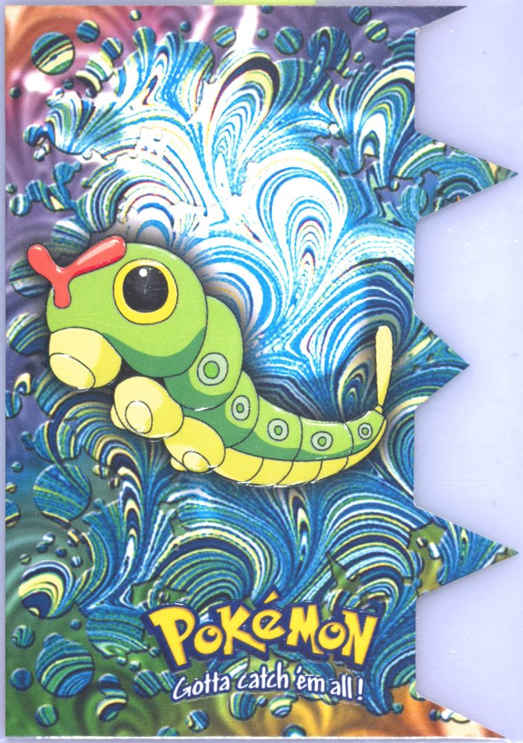 Caterpie (Topps Pokemon Tv Animation Die Cut Embossed)