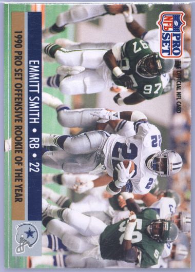Auction Prices Realized Football Cards 1990 PRO SET Emmitt Smith