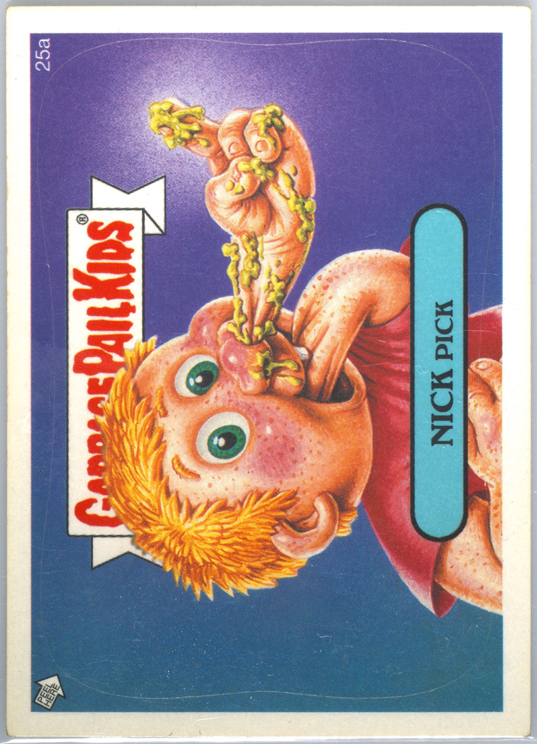 2006 Topps Garbage Pail Kids Stickers Series 5 #25a Nick Pick front