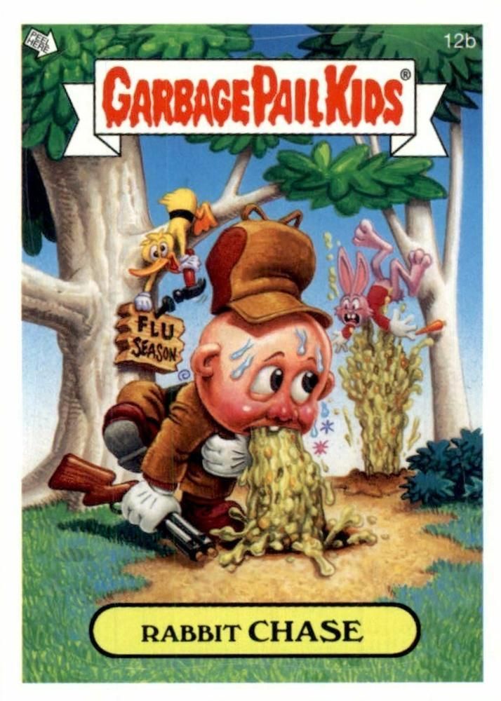 2006 Topps Garbage Pail Kids Stickers Series 5 #12b Rabbit Chase front