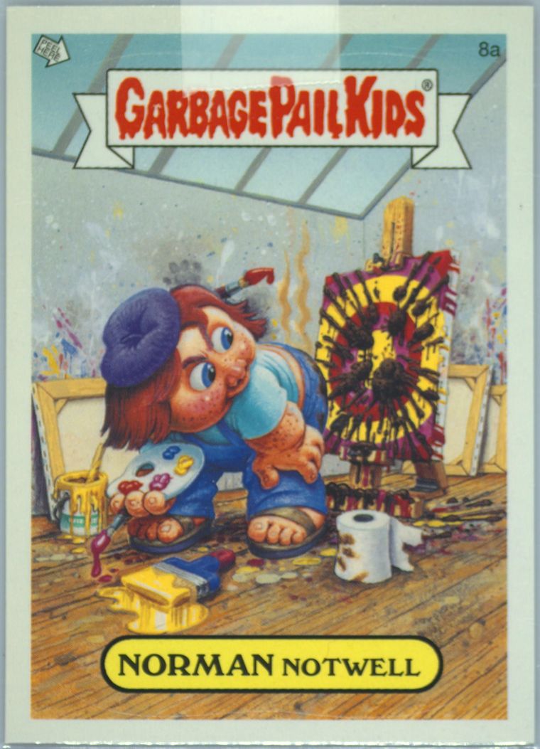 2006 Topps Garbage Pail Kids Stickers Series 5 #8a Norman Notwell front