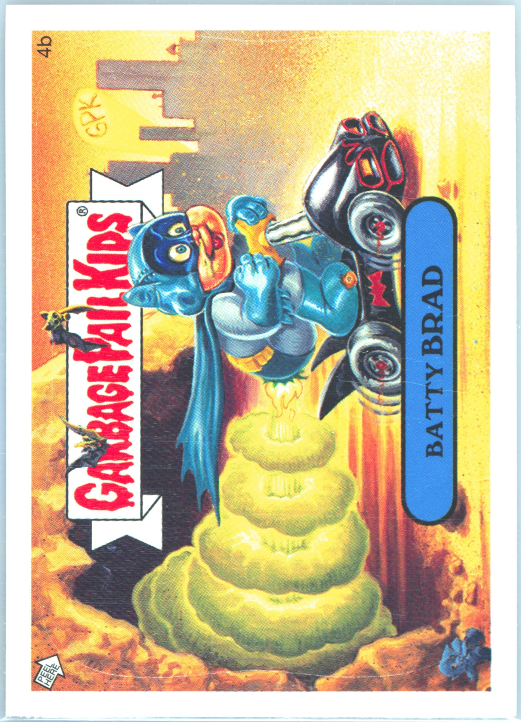 2006 Topps Garbage Pail Kids Stickers Series 5 #4b Batty Brad front