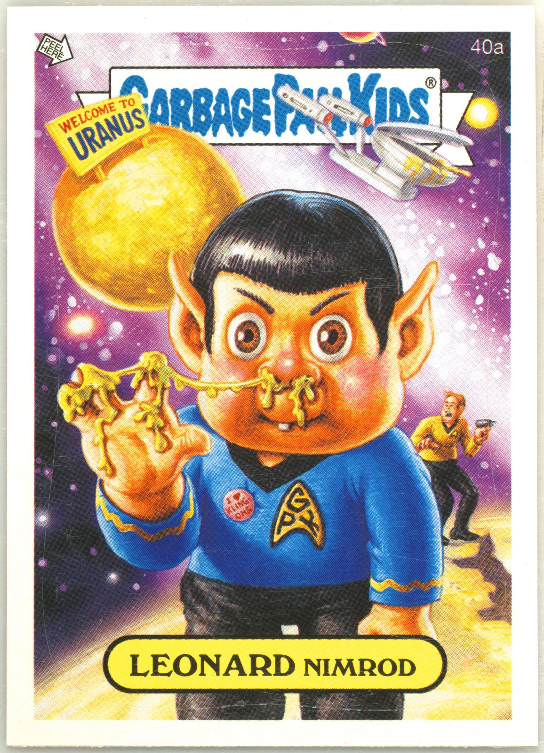 2007 Topps Garbage Pail Kids Stickers Series 6 #40a Leonard Nimrod front