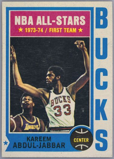 Auction Prices Realized Basketball Cards 1974 TOPPS Kareem