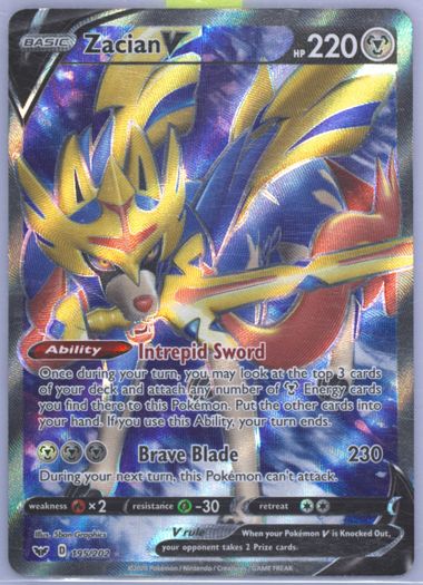 Auction Prices Realized Tcg Cards 2020 POKEMON SWORD