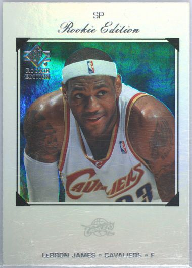 lebron james sp authentic rookie card