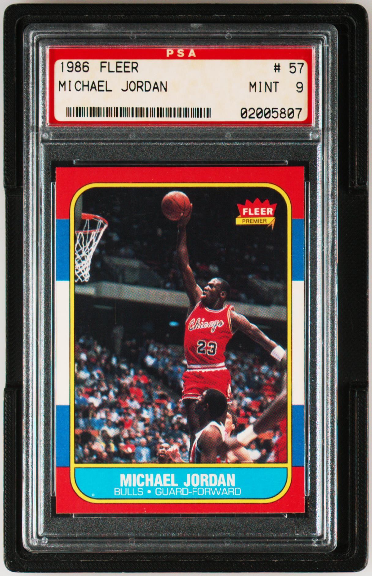 1986 Fleer Basketball Michael Jordan Rookie Card 鑑定済み BGS 8.5 