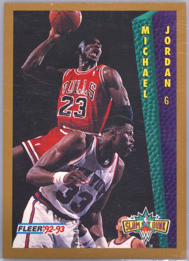 2992/93 Michael Jordan shops slam dunk fleer card