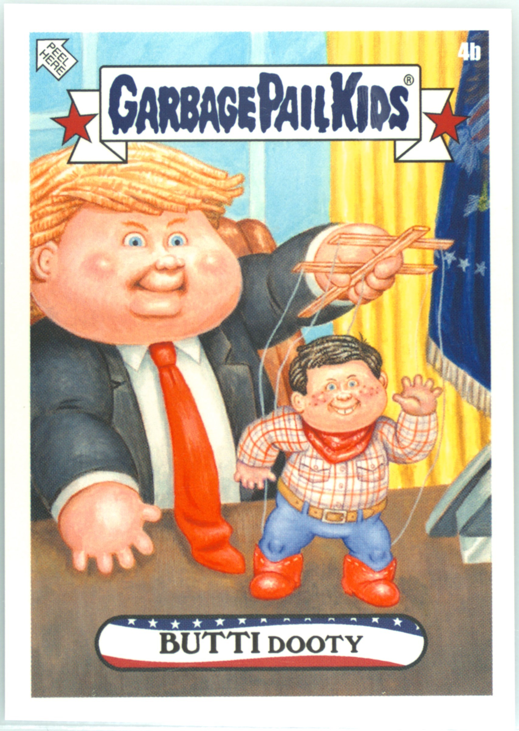2020 Topps Garbage Pail Kids Disgrace To The White House Iowa Caucus #4b Butti Dooty front