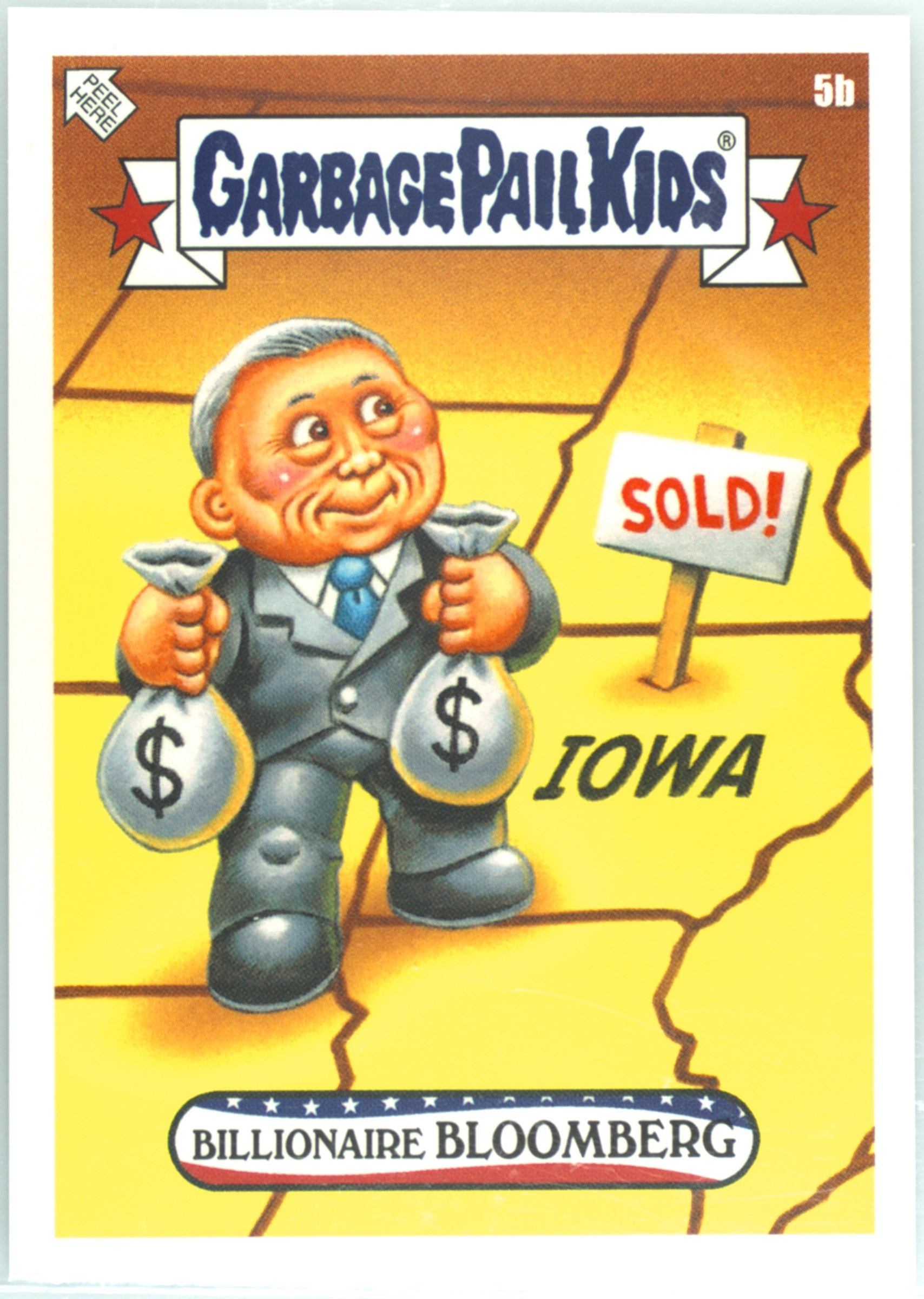 Billionaire Bloomberg #5b PSA 8 Garbage Pail Kids card front