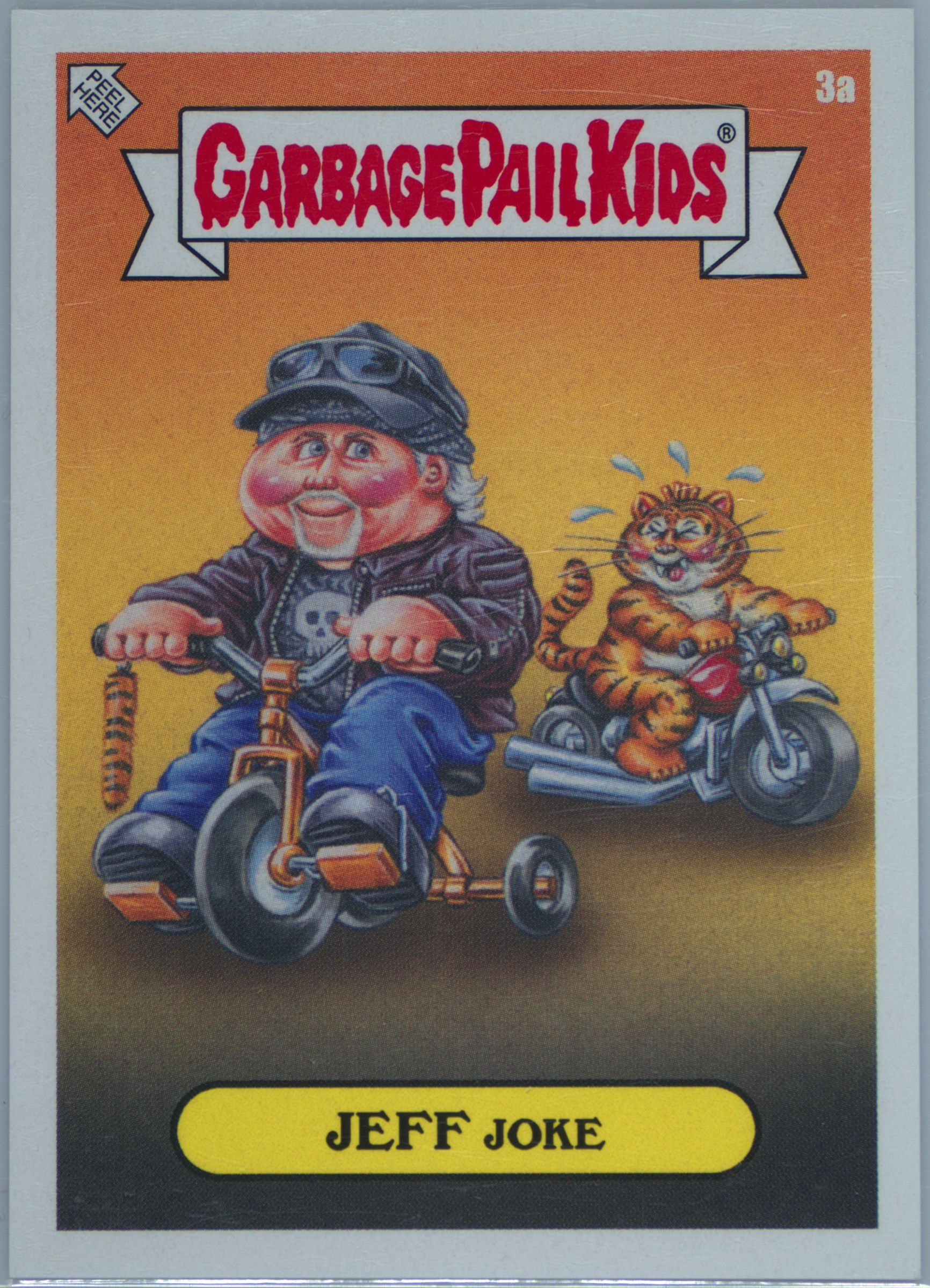 2020 Topps Garbage Pail Kids Gone Exotic #3a Jeff Joke front