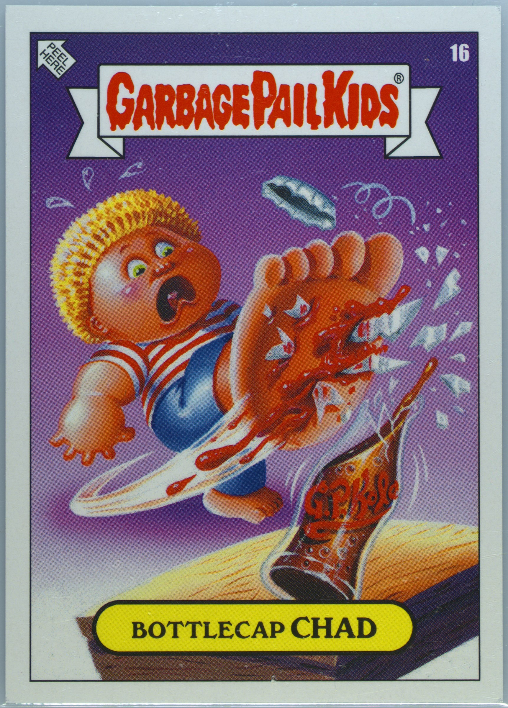 2019 Topps Garbage Pail Kids 2019 Was The Worst #16 Bottlecap Chad front