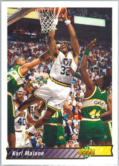UPPER DECK Karl Malone コレクターウエア Upper Deck 1998 NBA Jazz Karl Malone trading card #382 | eBay