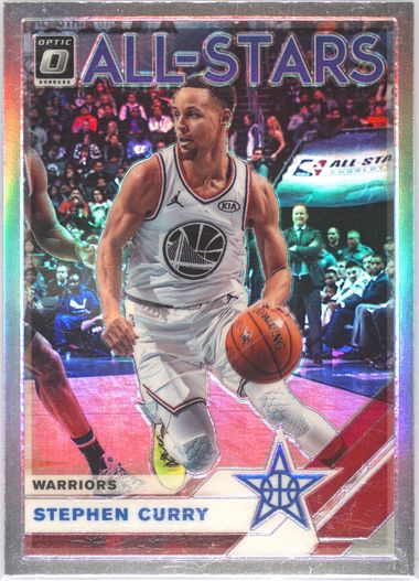 2019 Panini Donruss Optic #8 Stephen Curry - Blue /59 PSA 10